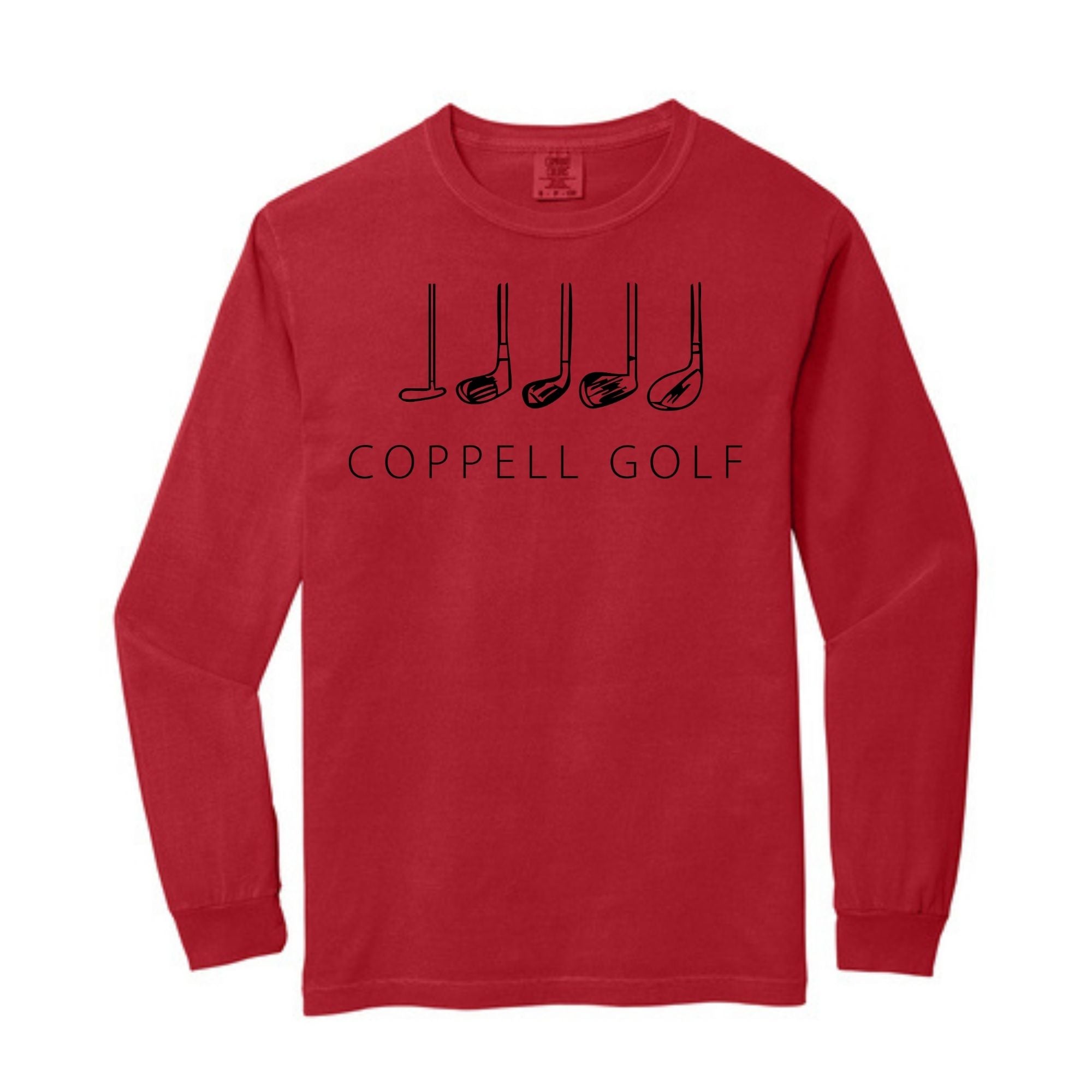 Comfort Colors® Heavyweight Ring Spun Long Sleeve Tee - Golf Clubs