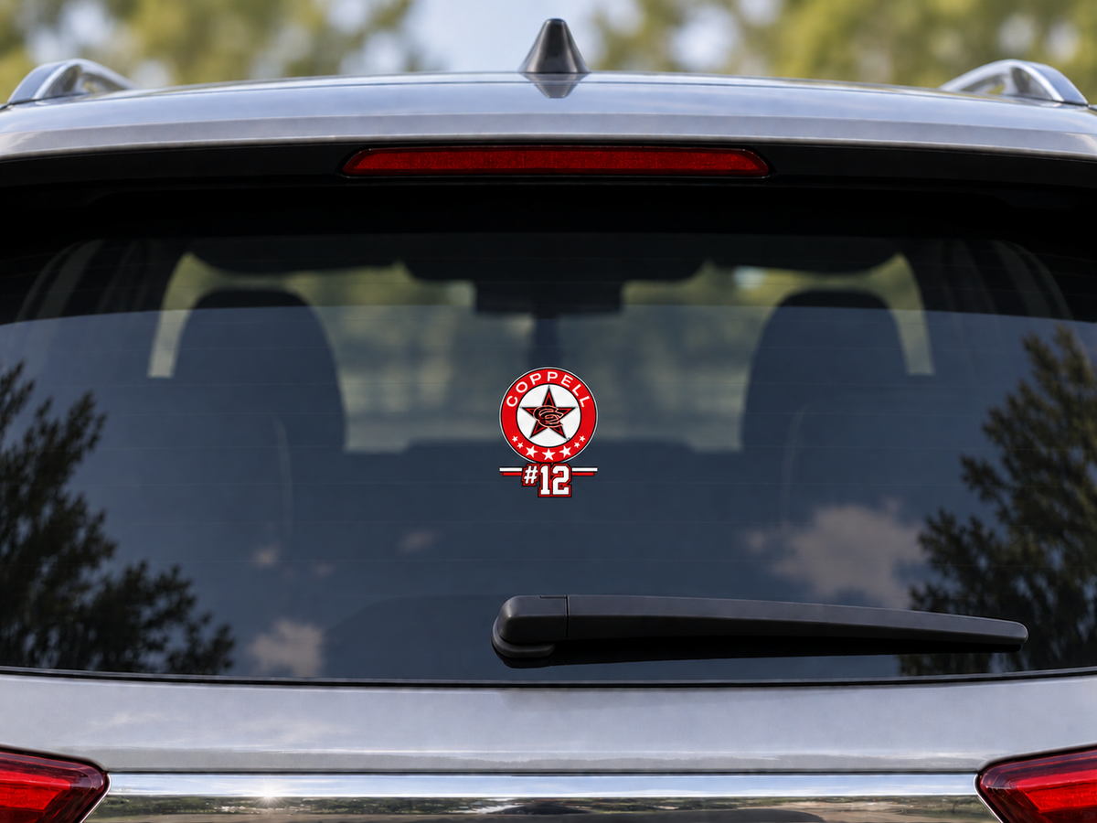 Cowgirls Soccer Car Decal