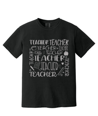 Teacher's Collage - BELLA+CANVAS ® Women’s Triblend Short Sleeve Tee