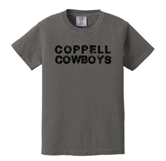 Comfort Colors Youth ® Heavyweight Ring Spun Tee - Distressed Coppell Cowboys