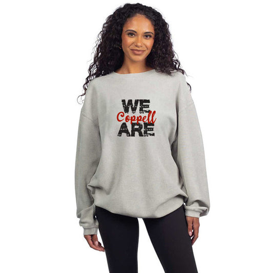 Ladies' Corded Crew Sweatshirt - We Are Coppell