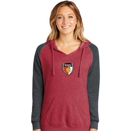Dallas Texans - District ® Women’s Lightweight Fleece Raglan Hoodie Brand - Vintage Crest