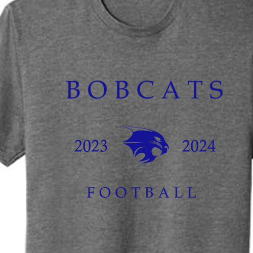 Trophy Club - District ® Perfect Tri ® DTG Tee - Bobcat Football 2023