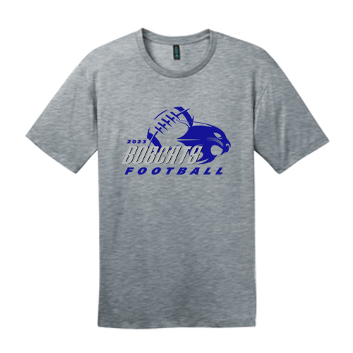 Trophy Club Bobcats - District ® Perfect Weight ® Tee with Bobcat Football Graphic