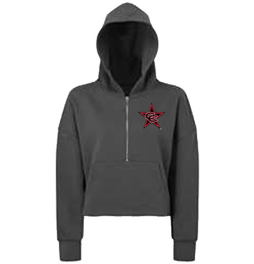 NEW! TriDri Women's Alice Half-Zip Hooded Sweatshirt