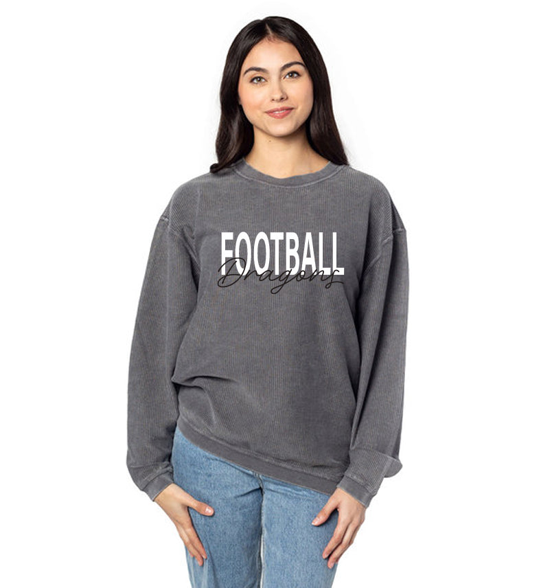 New Arrival - Custom Corded Crew - Football