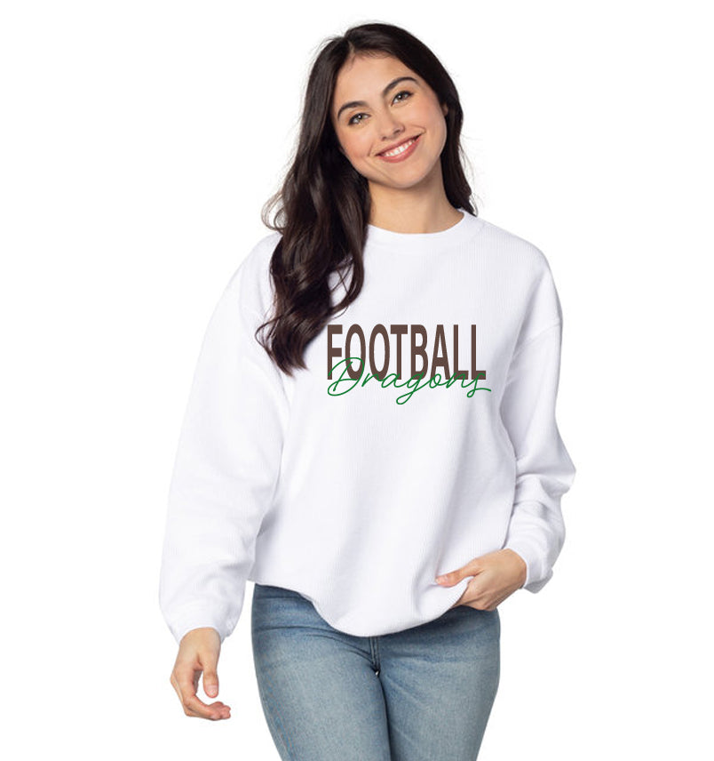 New Arrival - Custom Corded Crew - Football