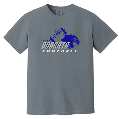 Trophy Club - Comfort Colors ® Heavyweight Ring Spun Tee - Bobcat Football Graphic
