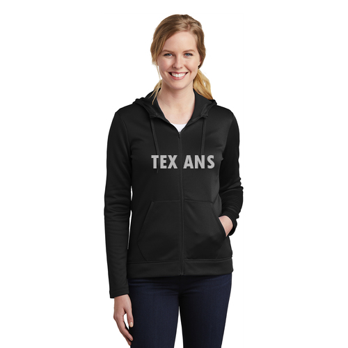 Dallas Texans - Nike Ladies Therma-FIT Full-Zip Fleece Hoodie w/Texans crest or Texans