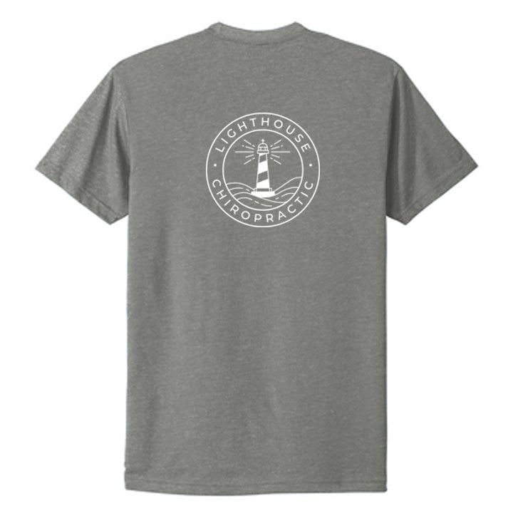 Lighthouse Chiropractic Next Level Apparel® Unisex CVC Tee - Grey