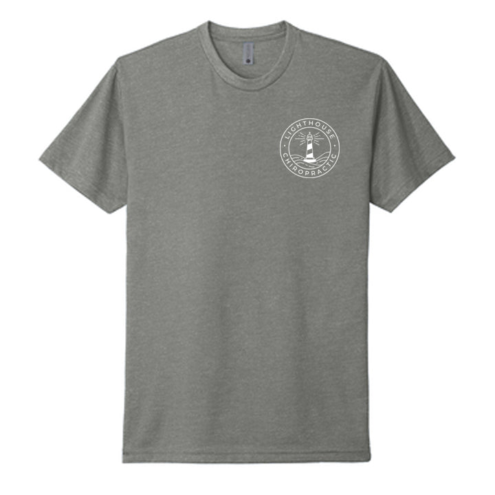 Lighthouse Chiropractic Next Level Apparel® Unisex CVC Tee - Grey