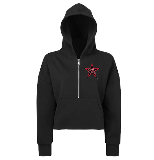 NEW! TriDri Women's Alice Half-Zip Hooded Sweatshirt