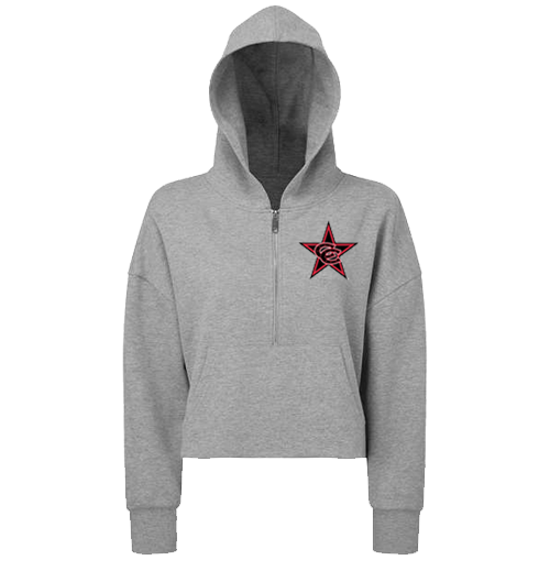 NEW! TriDri Women's Alice Half-Zip Hooded Sweatshirt
