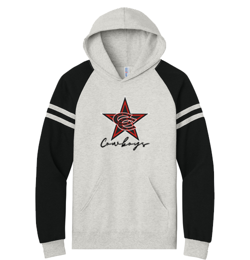NEW! Jerzees® Unisex NuBlend® Varsity Colorblock Hooded Sweatshirt