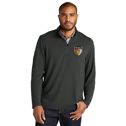 Dallas Texans - Port Authority® Microterry 1/4-Zip Pullover in Charcoal Grey with Logo