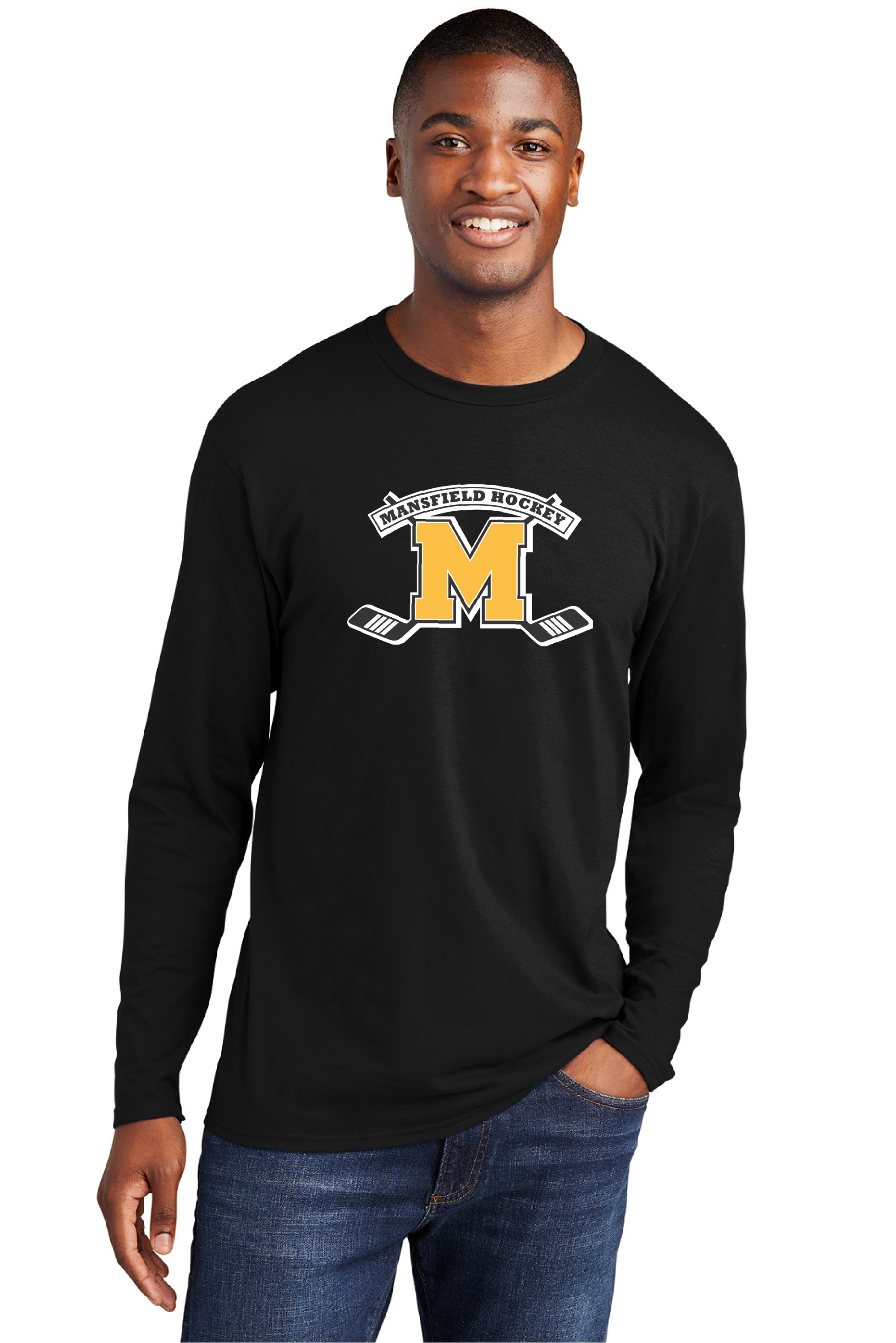 Mansfield Hockey Long Sleeve Shirt Front ONLY
