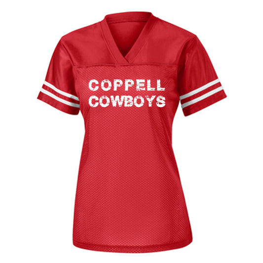 Sport-Tek® Ladies PosiCharge® Replica Jersey - Distressed Coppell Cowboys