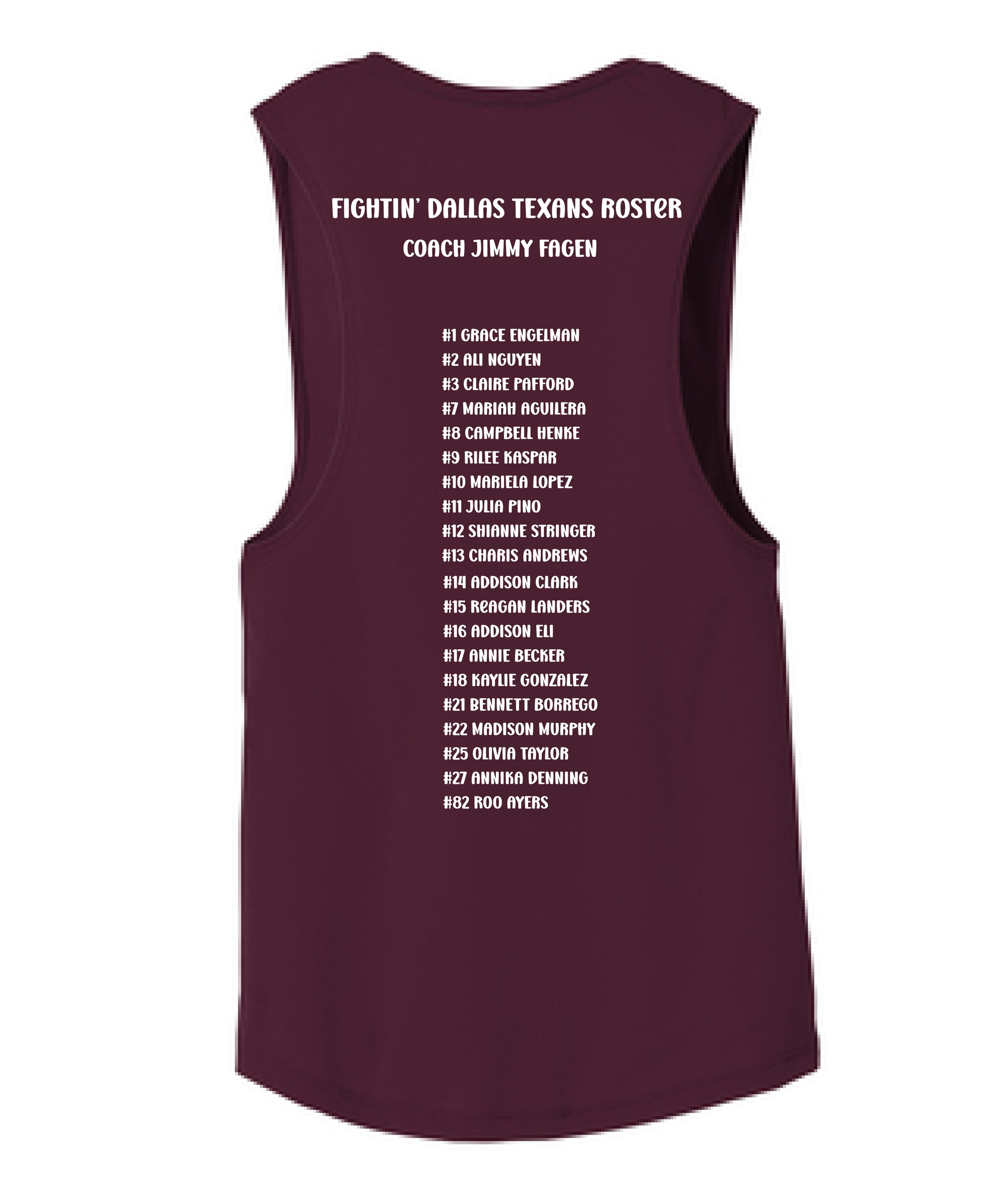 Dallas Texans - Aggieland Friendship Cup Gig'em! BELLA+CANVAS ® Women’s Flowy Scoop Muscle Tank