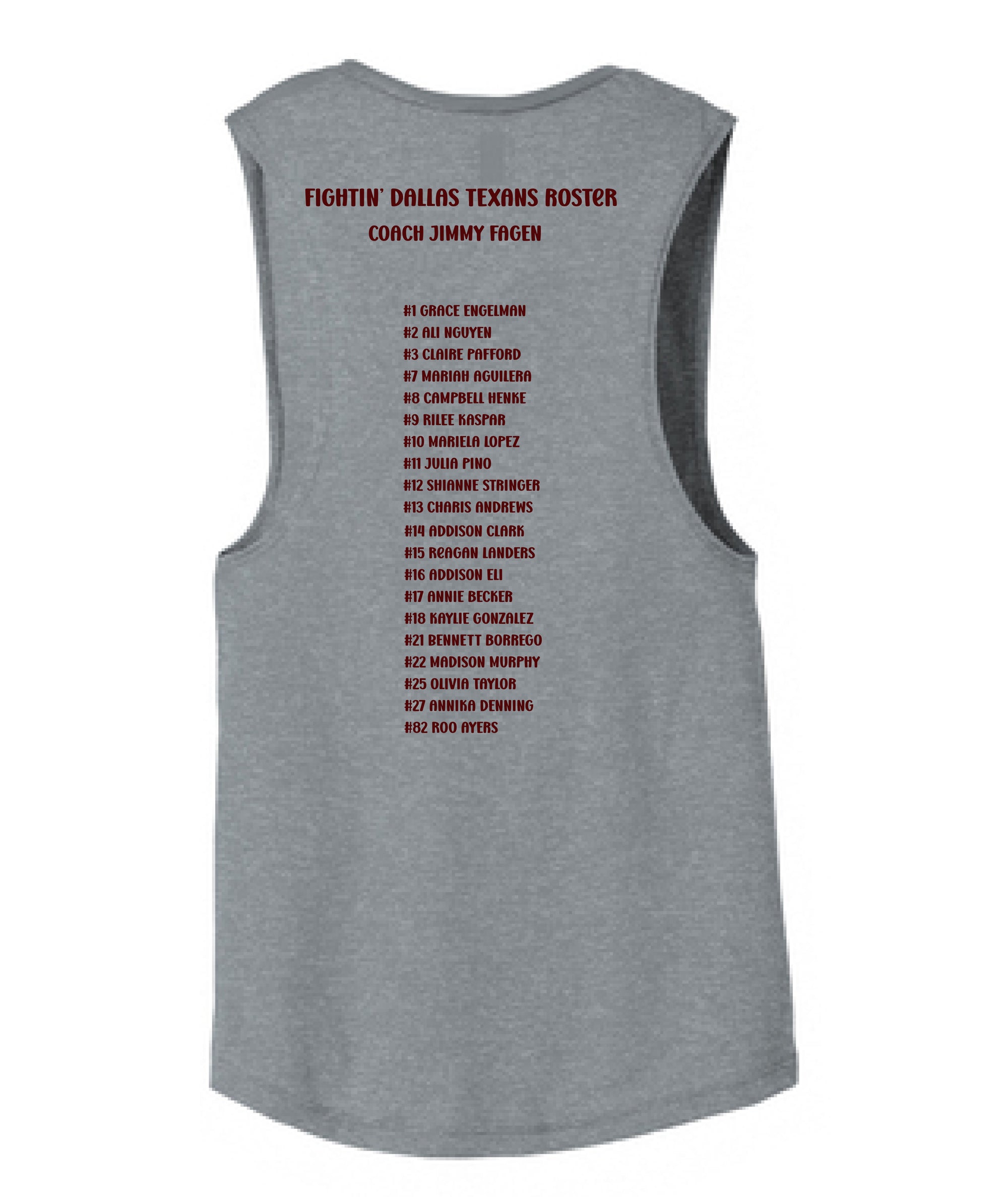 Dallas Texans - Aggieland Friendship Cup Gig'em! BELLA+CANVAS ® Women’s Flowy Scoop Muscle Tank