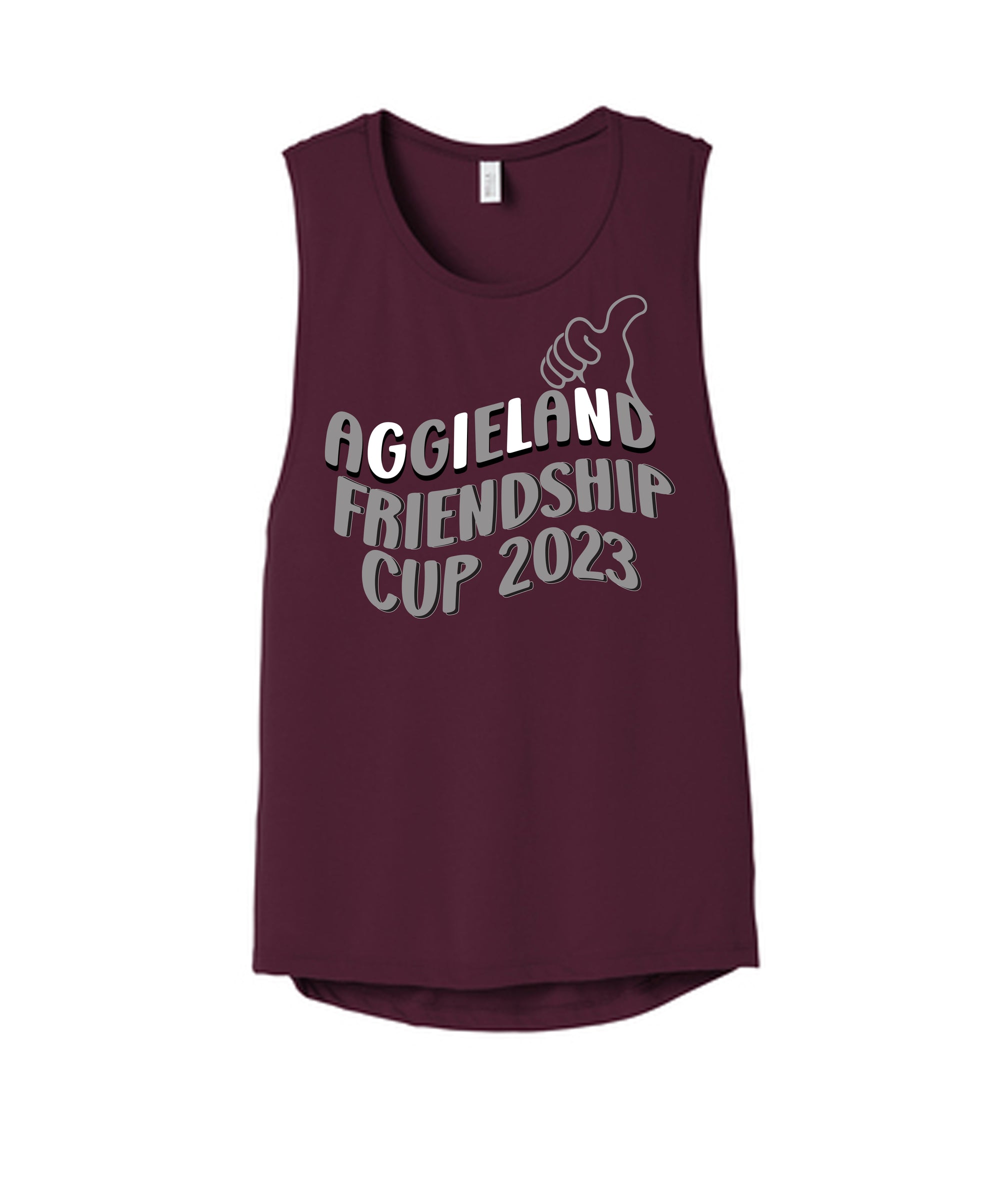 Dallas Texans - Aggieland Friendship Cup Gig'em! BELLA+CANVAS ® Women’s Flowy Scoop Muscle Tank
