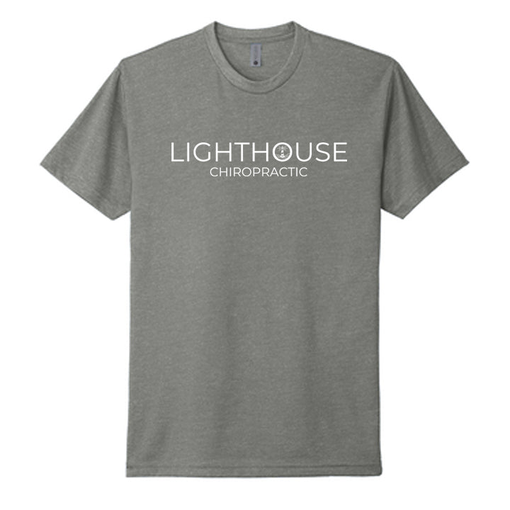Lighthouse Chiropractic Next Level Apparel® Unisex CVC Tee - Grey