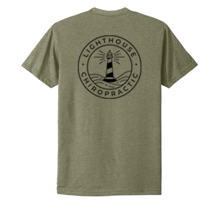 Lighthouse Chiropractic Next Level Apparel® Unisex CVC Tee - Olive