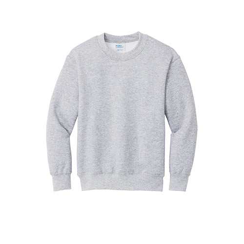 Dallas Texans Port & Company Youth Core Fleece Crewneck Sweatshirt with Hat Trick Logo