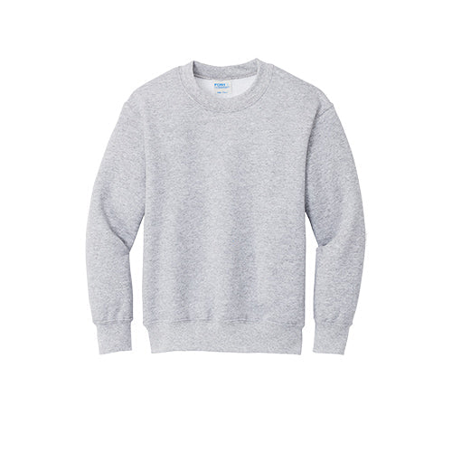 Dallas Texans Port & Company Youth Core Fleece Crewneck Sweatshirt with Texans Stacked Logo