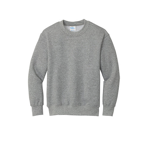 Dallas Texans Port & Company Youth Core Fleece Crewneck Sweatshirt with Texans Stacked Logo
