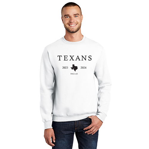 Dallas Texans - Port & Company® Essential Fleece Crewneck Sweatshirt - Dallas Texans