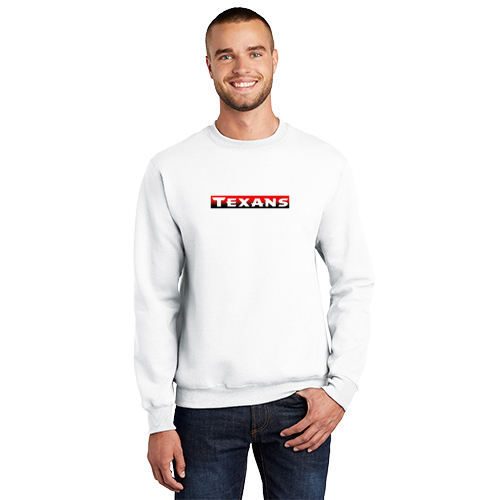 Dallas Texans - Port & Company® Essential Fleece Crewneck Sweatshirt with Gradient Graphic