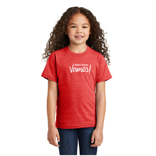 Dallas Texans - Port & Company Youth Tri Blend Tee with Vamos logo