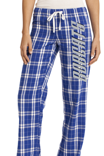 Trophy Club - Women's District ® Flannel Plaid Pant with Choice of Logo