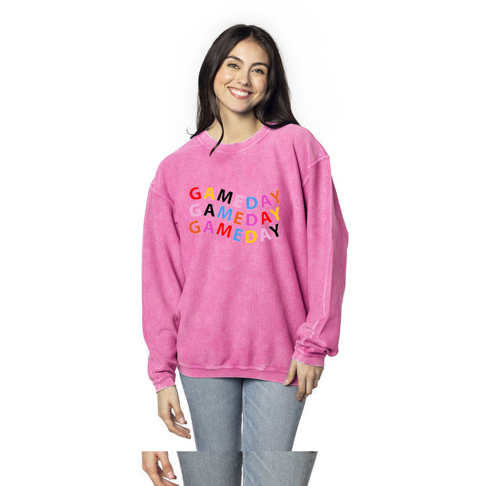 Ladies' Corded Crew Sweatshirt