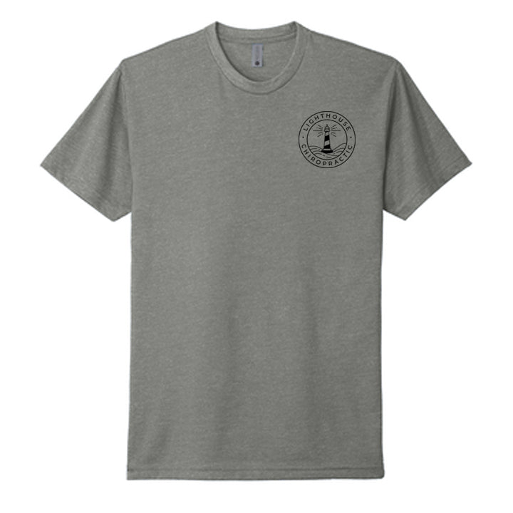 Lighthouse Chiropractic Next Level Apparel® Unisex CVC Tee - Grey