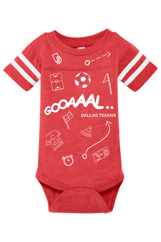 Dallas Texans - Graphic Skins™ Toddler Fine Jersey Tee w/ Goal logo