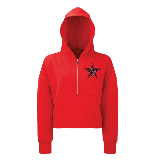 NEW! TriDri Women's Alice Half-Zip Hooded Sweatshirt