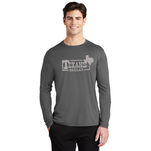 Dallas Texans Sport-Tek ® Posi-UV ® Pro Long Sleeve Tee - Texans branded graphic