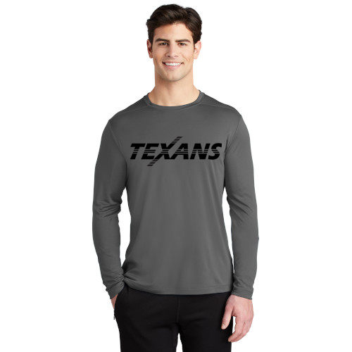 Dallas Texans Sport-Tek ® Posi-UV ® Pro Long Sleeve Tee - Extended Texans graphic