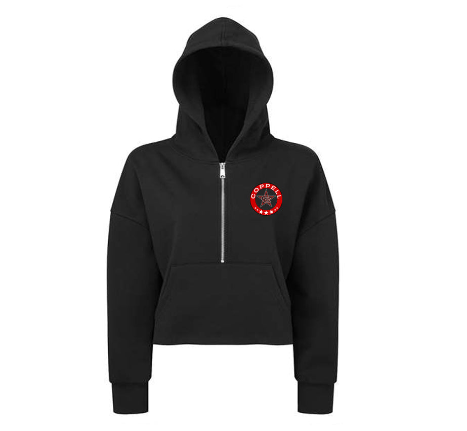 NEW! Cowgirls Soccer. TriDri Women's Alice Half-Zip Hooded Sweatshirt