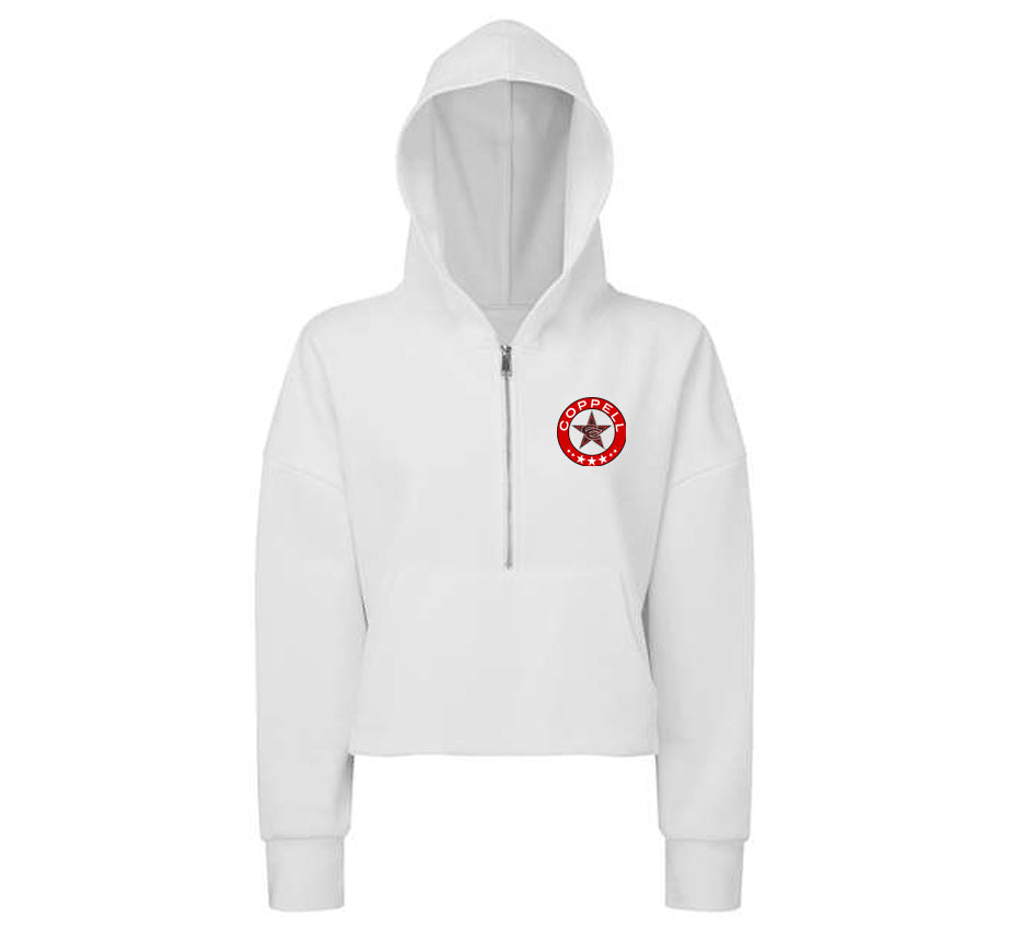 NEW! Cowgirls Soccer. TriDri Women's Alice Half-Zip Hooded Sweatshirt