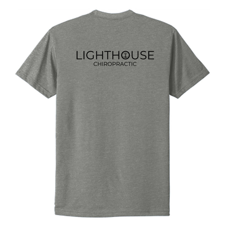 Lighthouse Chiropractic Next Level Apparel® Unisex CVC Tee - Grey