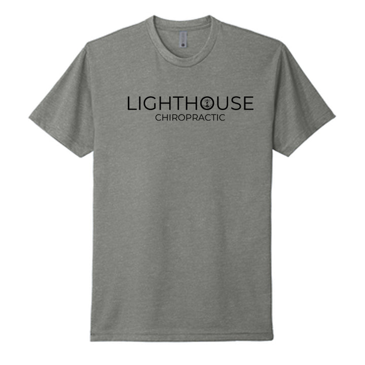 Lighthouse Chiropractic Next Level Apparel® Unisex CVC Tee - Grey