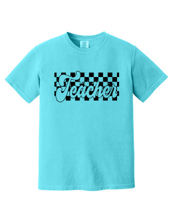 Checkerboard Teacher - Comfort Colors