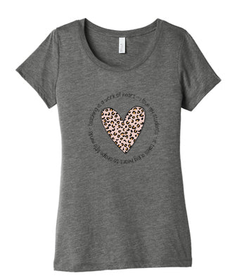 Teacher's Heart - BELLA+CANVAS ® Women’s Triblend Short Sleeve Tee