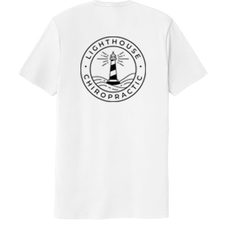 Lighthouse Chiropractic Next Level Apparel® Unisex CVC Tee - White