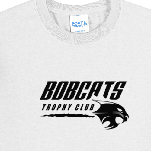 Trophy Club  Port & Company® Core Blend Tee - Bobcat Graphic