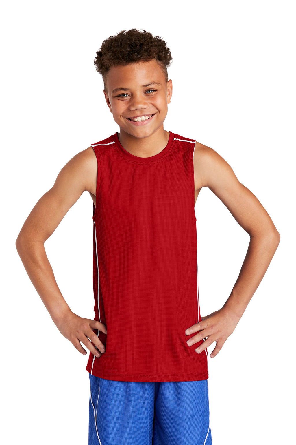 DESIGN CENTER - Sport-Tek® Youth Unisex PosiCharge® Mesh Reversible Sleeveless Tee