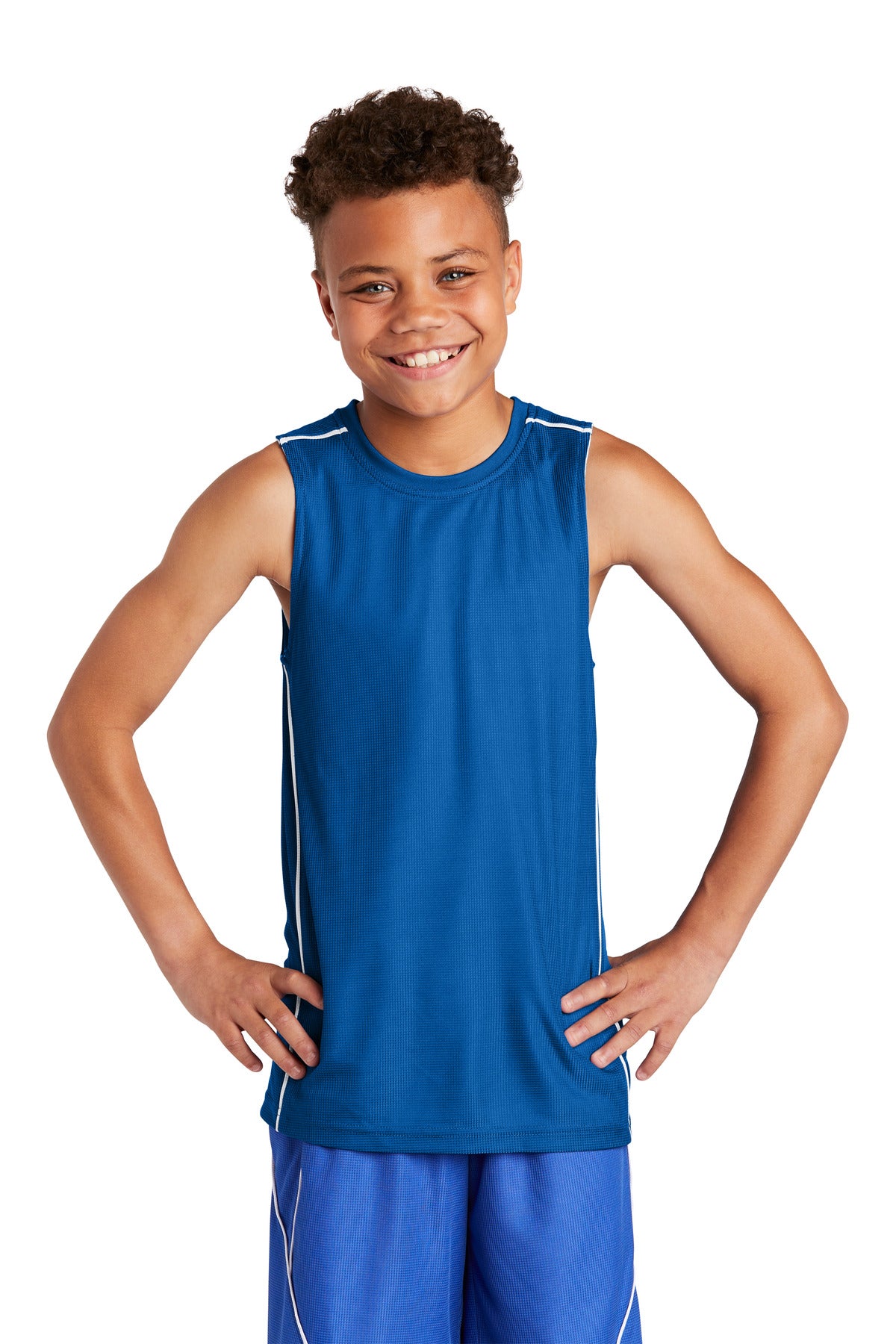 DESIGN CENTER - Sport-Tek® Youth Unisex PosiCharge® Mesh Reversible Sleeveless Tee