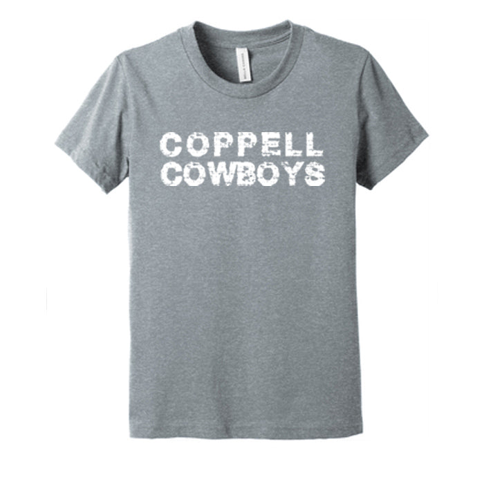 BELLA+CANVAS® Youth Heather CVC Tee - Distressed Coppell Cowboys